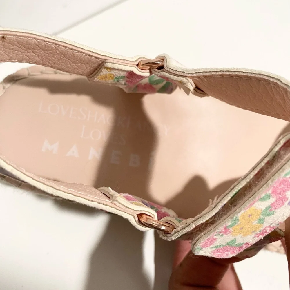 LoveShackFancy x‎ Manebi Floral Espadrille Strappy Hiking Sandals 41